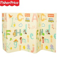 费雪（Fisher-Price）儿童爬行垫XPE双面折叠垫加厚爬爬垫防滑地垫英文178*198*1.5cm