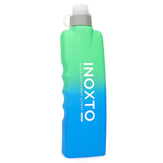 INOXTO 鹰图 运动跑步水壶马拉松便携300ML大容量防尘水甁可装开水蓝绿色