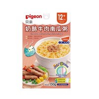 88VIP：Pigeon 贝亲 奶酪牛肉南瓜辅食粥12个月 宝宝150g隔水加热便携出行