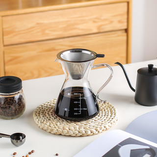 川岛屋咖啡过滤器滴漏咖啡壶分享壶手冲咖啡漏斗滤杯冲泡器具套装