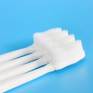 中笑（zonxao） 纳米牙刷家用软毛家庭装硅胶刷头不伤牙龈家用4支装可替换刷头
