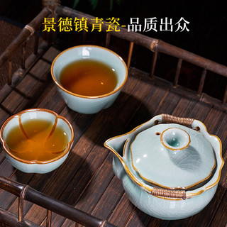 汉唐防烫泡茶盖碗茶杯单个高档茶碗景德镇陶瓷功夫茶具套装手抓壶