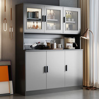 柯诺苏酒柜餐边柜客厅靠墙现代简约置物柜茶水柜家用收纳柜子高柜储物柜 【六柜门】天空灰120cm