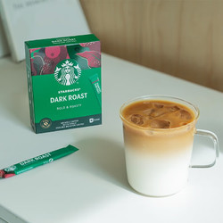 STARBUCKS 星巴克 进口黑咖啡0蔗糖低脂经典美式特选研磨精细醇厚 深度5杯