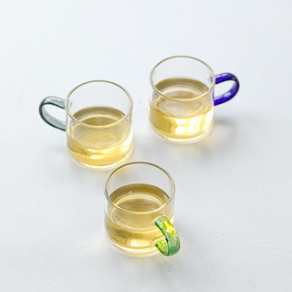 苏氏陶瓷（SUSHI CERAMICS）高硼硅玻璃小茶杯6色装一人一色耐高温玻璃水杯
