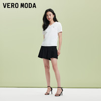 VERO MODA 女士V領字母logo純棉T恤