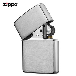 ZIPPO 之宝 防风煤油打火机厚壳盔甲拉丝镀铬162美版原版在册