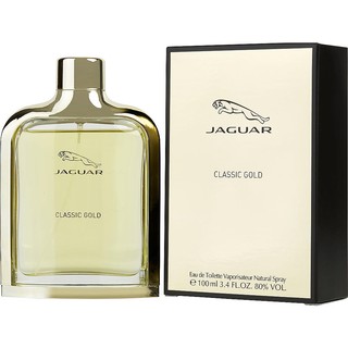 美国Jaguar捷豹男款淡香水金色经典留香持久香味高级100ml