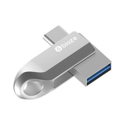 Biaze 毕亚兹 UP-08 USB 3.0 U盘 银色 64GB USB/Type-C双口