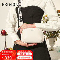 HONGU 红谷 女士包包牛皮包单肩包休闲斜挎包时尚简约百搭女包
