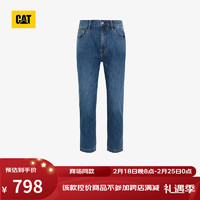 CAT卡特24春男士户外休闲吸湿凉感设计休闲裤 蓝 30