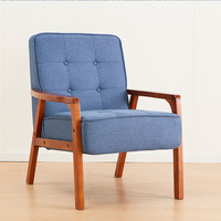 NITORI宜得利家居 家具 客厅轻奢1人位沙发 路特 路特 蓝色