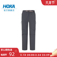 HOKA ONE ONE男款春季户外运动裤OUTDOOR PANT CHN 宽松立体版型 黑色 S