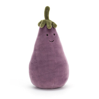 Jellycat 英国高端毛绒玩具 活泼茄子紫色公仔 玩偶 新年 17cm 活泼茄子17cm