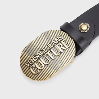 范思哲Versace Jeans Couture男士RODEO BUCKLE板扣皮带 黑色95