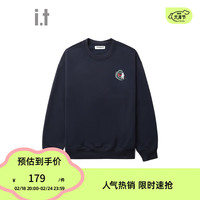 :CHOCOOLATE it 情侣款圆领卫衣2024春季新款简约基础休闲款SWU300