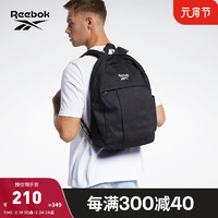 Reebok 锐步 官方男女同款BACKPACK轻便电脑包简约双肩背包旅行包 GP0159_黑色 N SZ