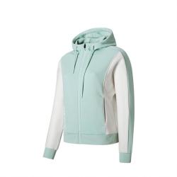 erke鸿星尔克开衫运动连帽外套女士宽松拉链长袖外套夹克上衣时尚保暖