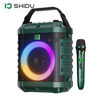 十度（ShiDu）X3户外K歌音响蓝牙大音量广场舞移动便携音箱带唱歌话筒声卡｜十度绿