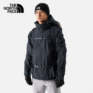 北面（The North Face）三合一冲锋衣男女款户外防水羽绒鹅绒保暖|81QS 0C5/灰色 XXL/185