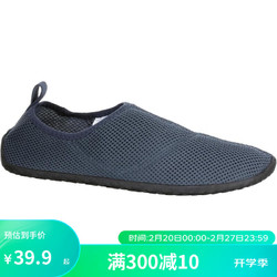 DECATHLON 迪卡侬 沙滩鞋男涉水鞋女户外徒步溯溪涉水游泳鞋防割鞋SUBEA深灰色（建议拍大一码）38-39608623