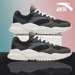 anta安踏男鞋休闲鞋男子2024春季厚底潮流百搭增高软底老爹鞋低帮运动