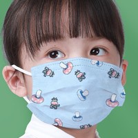 袋鼠医生儿童口罩小中大童6-12岁一次性防护口耳罩男童女童