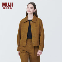 无印良品（無印良品 MUJI）女式 木棉混 衬衫式夹克 女外套春款长袖