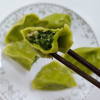 回乡斋清真韭菜鸡蛋素三鲜水饺手工速冻彩色饺子素馅蒸饺煎饺速食早餐 茴香苗鸡蛋彩色饺3盒（共54个）