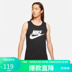 nike耐克男子运动背心asmnswtankiconfutura运动服ar4992013黑色m码