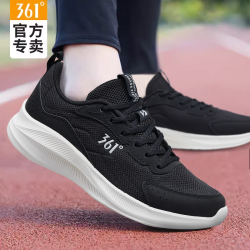 抖音超值购361男鞋2024夏季新款网面透气运动鞋软底轻便官方旗舰休闲