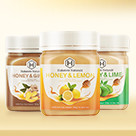 荷塔威水果蜜柠檬蜜橘子味蜂蜜350g新西兰纯正天然纯净水果茶