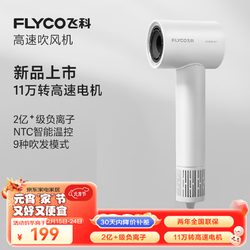 FLYCO 飞科 高速降噪负离子电吹风  FH6370 珍珠白