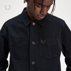 fredperry佛莱德派瑞男士衬衫2024春季新款休闲长袖宽松麦穗刺绣衬衣