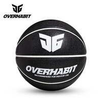 OVERHABIT军哥篮球OVERHABIT 吸湿太极黑篮球黄宇军室内外标准成人7号球 吸湿太极黑