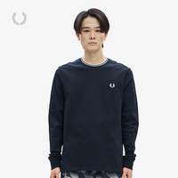 FRED PERRY 男士长袖T恤休闲宽松圆领麦穗刺绣潮M9602