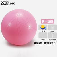 XTR Fitness 瑜伽球球加厚防爆助产大龙球儿童感统训练大号 樱花粉3.0 55cm（身高150~160cm）