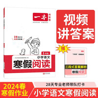 一本寒假阅读五年级上下册衔接作业 2024小学语文阅读理解写作方法文学知识点巩固预习提升训练天天练 寒假阅读5年级