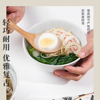 唐宗筷木勺子日式汤勺吃面喝汤日式榉木勺子19.7*6.4 cm单个装C2025 日式汤面勺单个装