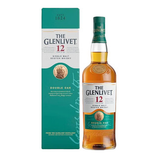 格兰威特（Glenlivet）创始人单一麦芽威士忌年货好礼 礼盒入门洋酒700ml 12年+创始人700ml双瓶礼盒