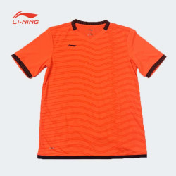lining李宁比赛男子足球运动组队球衣套装光板足球服短袖t恤aaym099