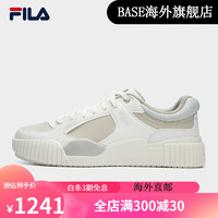 FILA 斐乐 模块鞋BLOCKS男鞋复古板鞋2023春新款轻便休闲鞋运动鞋 牡蛎灰/雪白-OS 43