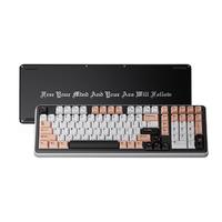 AJAZZ 黑爵 轻氪AC100 铝坨坨有线机械键盘 100键 海盐轴