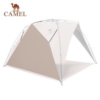 88VIP：CAMEL 骆驼 户外沙滩帐篷黑胶遮阳布加厚防雨布露营野营海边遮阳棚帆布 M码