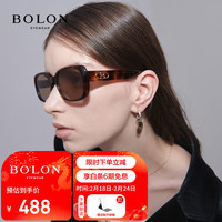 暴龙（BOLON）眼镜王鹤棣同款太阳镜男遮阳防晒墨镜女 BL3096A22 A22-玳瑁色（非偏光）