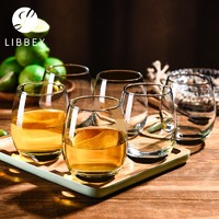 LIBBEY 利比 无铅玻璃杯茶杯果汁饮料杯牛奶杯玻璃杯子耐热水杯套装330ml 6只