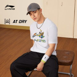 lining李宁速干短袖男士官方新款夏季透气篮球体恤休闲上衣运动t恤