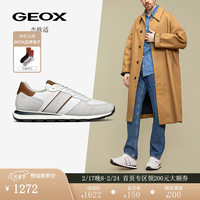 GEOX杰欧适男鞋2024年早春拼色休闲鞋SPHERICA VSERIES U3612A 白色/琥珀色C1216 40