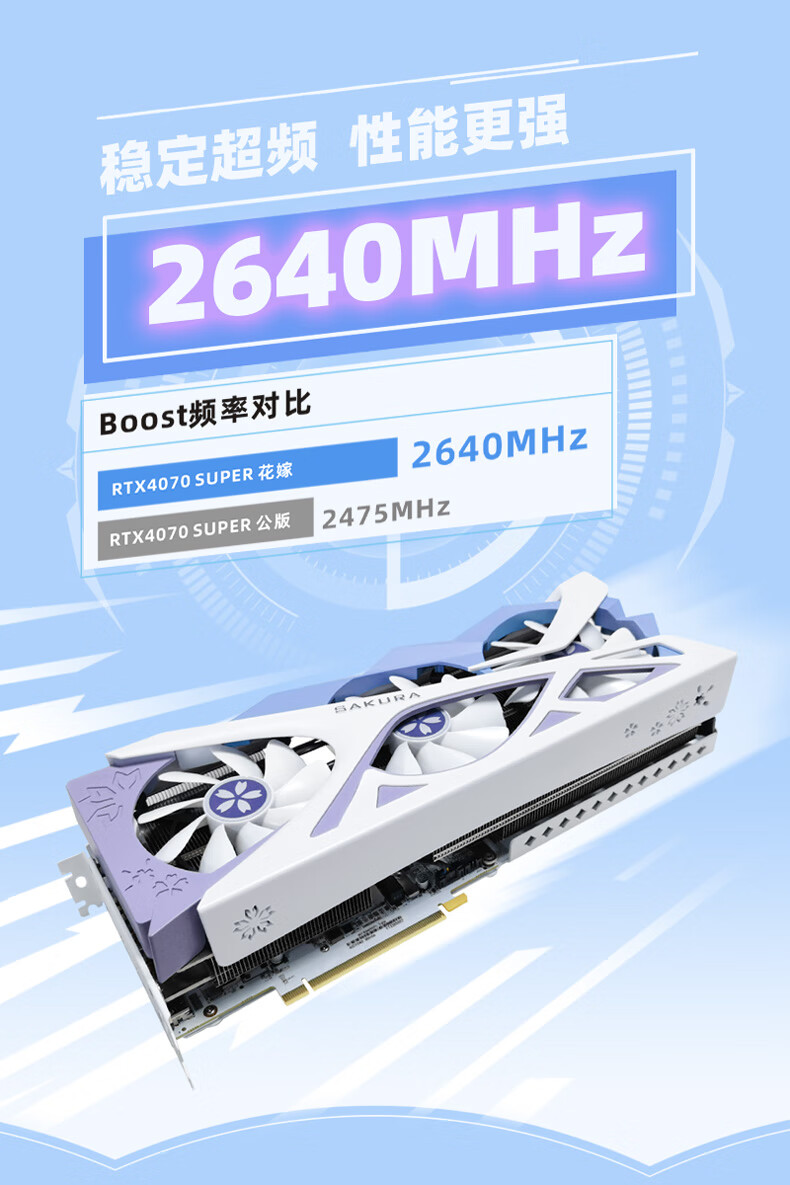 盈通盈通（Yeston）RTX 4070 SUPER 12G樱瞳花嫁游戏显卡GDDR6X