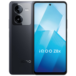 vivo iQOO Z8x 新品5G手机 骁龙6Gen1 6000mAh大电池vivoiqooz8x 曜夜黑 8GB+128GB 官方标配